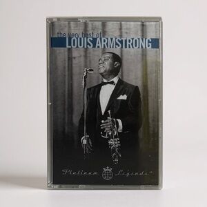 PLATINUM LEGENDS Very Best Louis Armstrong Cassette tape Black jazz music retro